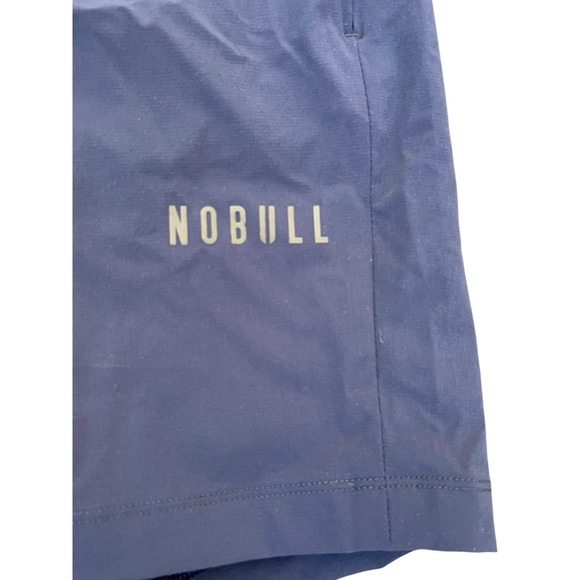 Nobull Gym Shorts Mens Large Blue Athletic Training Performance Nylon‎ Lycra - Picture 3 of 8